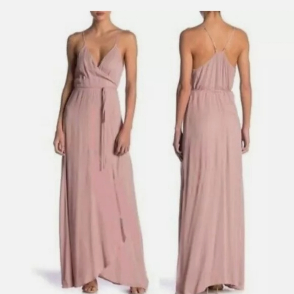 Elegant Pink Maxi Dress